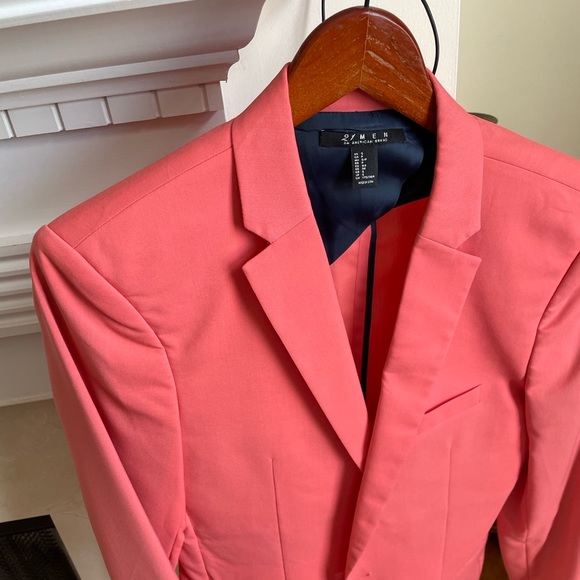21men Suits & Blazers Mens Blazer Smallmedium Salmon Colored Blazer